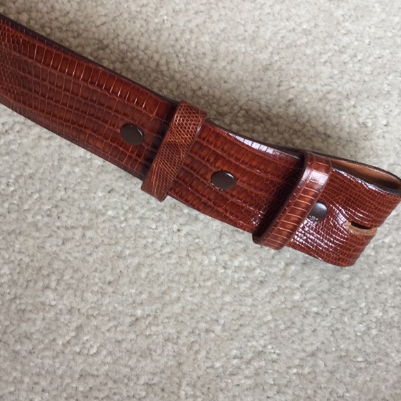 James Reid Genuine Lizard Belt Strap - Picture 5 of 13